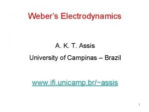Weber electrodynamics