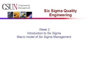 Csun engineering management