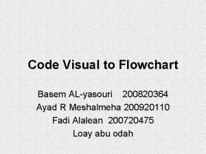 Code visual to flowchart