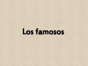 Expositores famosos