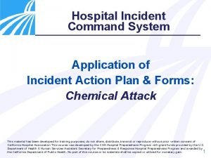 Incident objectives that drive incident operations