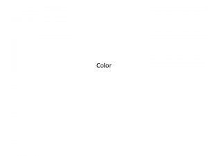 Color Object color formation The color C of