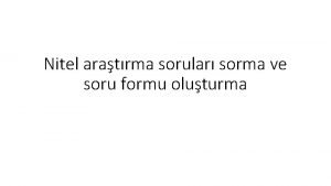 Yönlendirici soru örnekleri Yönlendirici soru örnekleri