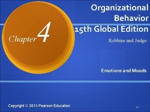 Organizational behavior chapter 4