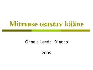 Mitmuse osastav