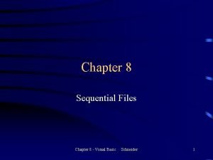 Outline steps to be taken when creating a sequential file