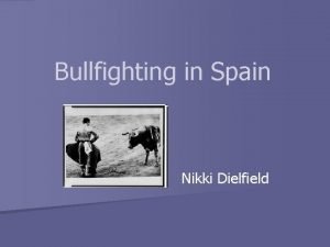 Bullfighting vocabulary