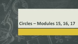 Module 16 arc length and sector area answer key