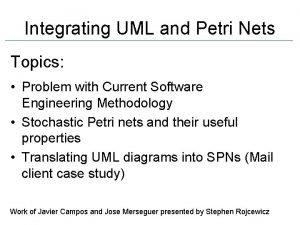 Integrating UML and Petri Nets Topics Problem with