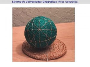 Sistema de Coordenadas Geogrficas Rede Geogrfica Sistema de