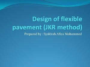 Cross section of flexible pavement