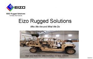 Eizo rugged solutions