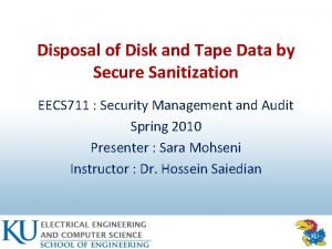 Data tape disposal