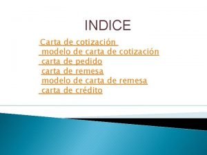 Ejemplos de carta de remesa