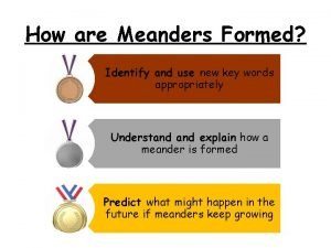 How are meanders created