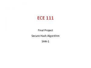 Sha1 algorithm steps