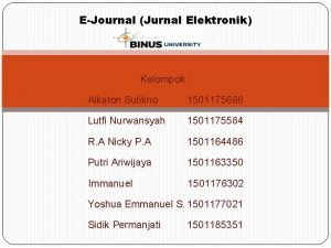 EJournal Jurnal Elektronik Kelompok Alkaton Sutikno 1501175666 Lutfi