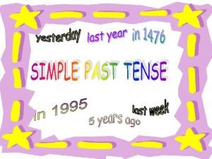 To be past simple negative form