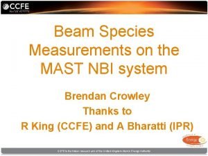 Beam Species Measurements on the MAST NBI system