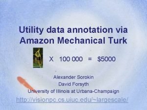 Utility data annotation via Amazon Mechanical Turk X