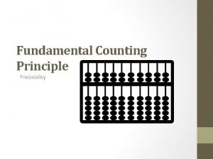 Tree diagram fundamental counting principle