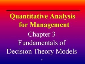Quantitative analysis for management chapter 3 answers