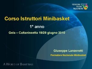 Corso Istruttori Minibasket 1 anno Gela Caltanissetta 1829