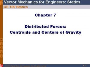 Eighth Edition Vector Mechanics for Engineers Statics CE