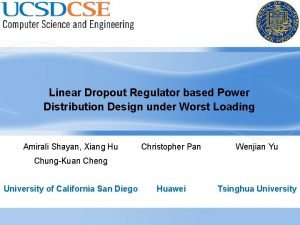 Linear Dropout Regulator based Power Distribution Design under Linear Dropout Regulator based Power Distribution Design under