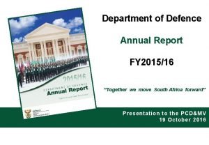 Department of Defence Annual Report FY 201516 Together