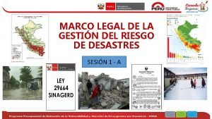 MARCO LEGAL DE LA GESTIN DEL RIESGO DE