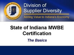 Wbe certification indiana