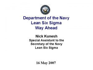 Lean six sigma navy