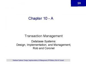 Transaction handling in sql