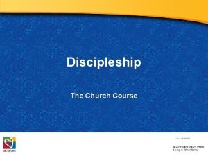 Discipleship The Church Course Document TX 001513 We
