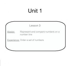 Lesson 3 compare numbers