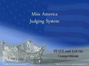 Miss america judging criteria