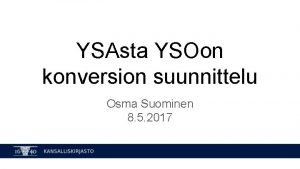 Osma suominen