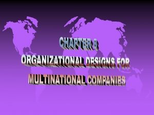 Organizational subunits