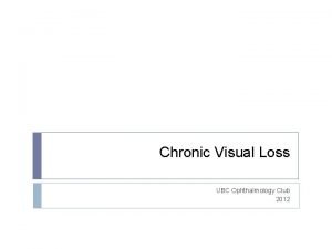 Ubc ophthalmology