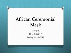 African mask project