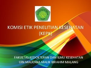 Kepk uin malang