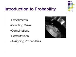Counting rule in probability