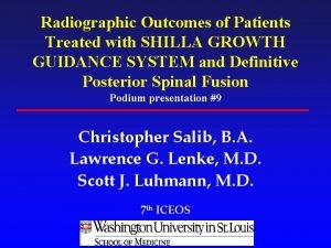Radiographic Outcomes of Patients Treated with SHILLA GROWTH