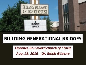 Florence blvd church of christ