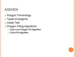 Edge fill algorithm