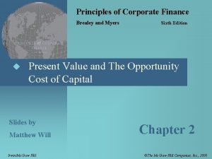 Principles of corporate finance