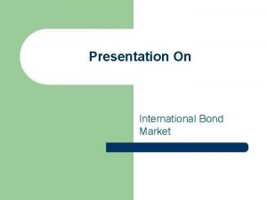 International bond market