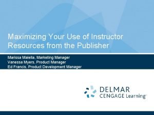 Delmar cengage learning instructor resources