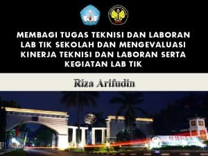 Tugas kepala teknisi Tugas kepala teknisi